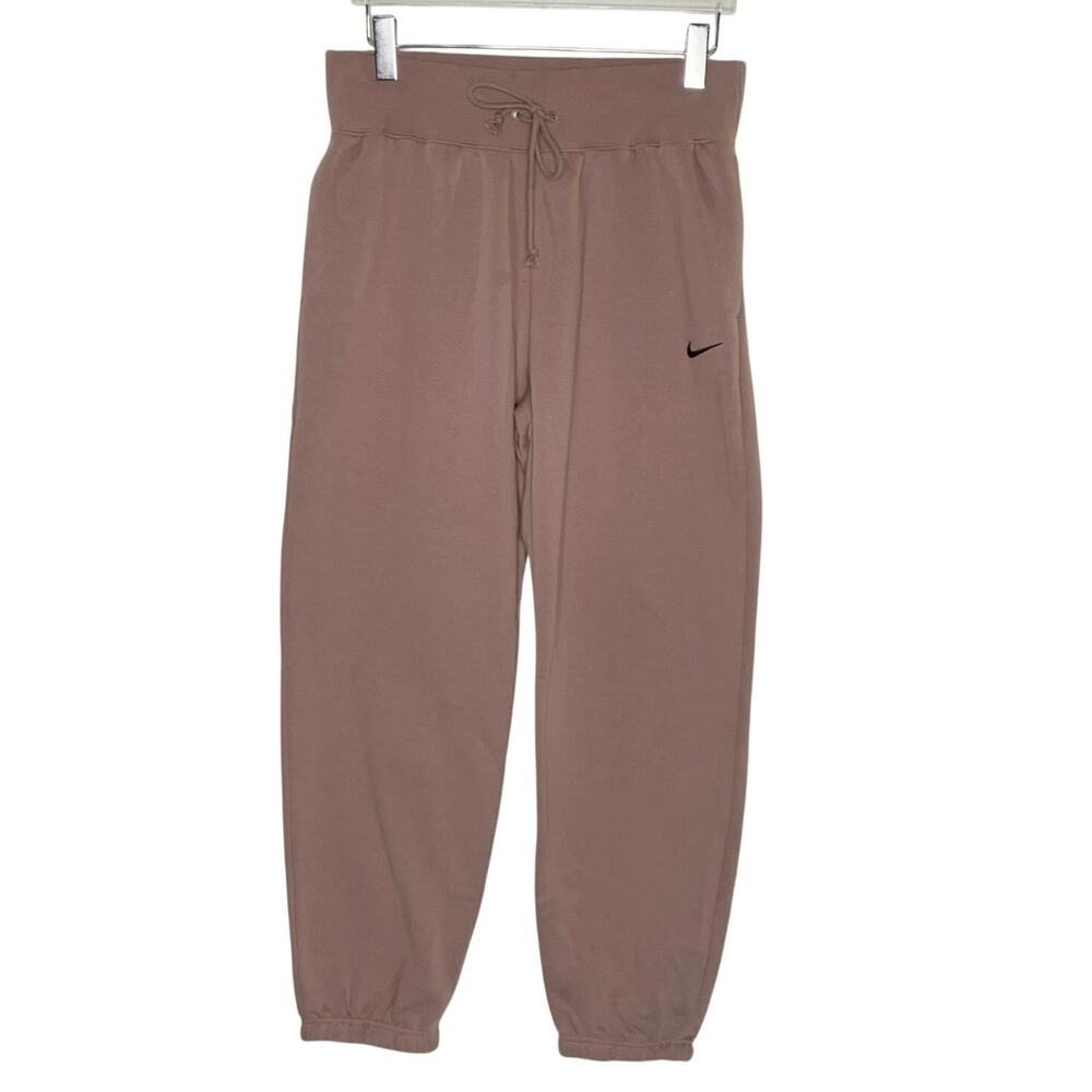Nike Phoenix Fleece High-Waisted Oversized Tracksuit Bottoms M Smokey Mauve